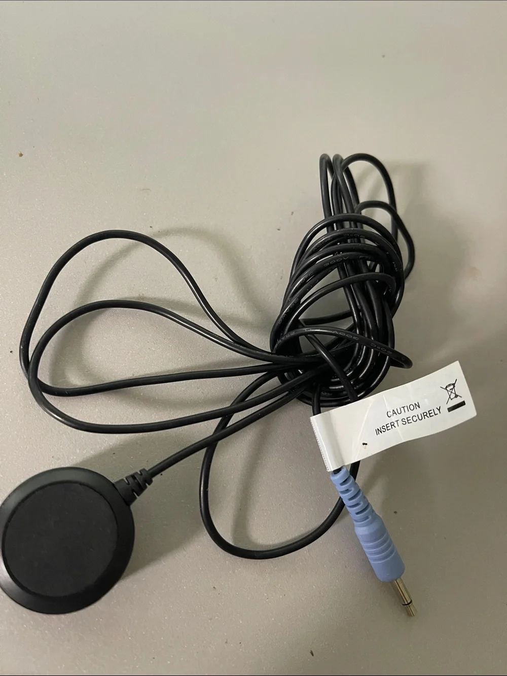 Samsung Black 3.5mm Audio Extender Cable with Blue Plug